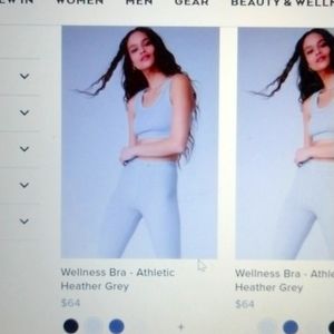 Alo Wellness Bra, Heather Grey, size L